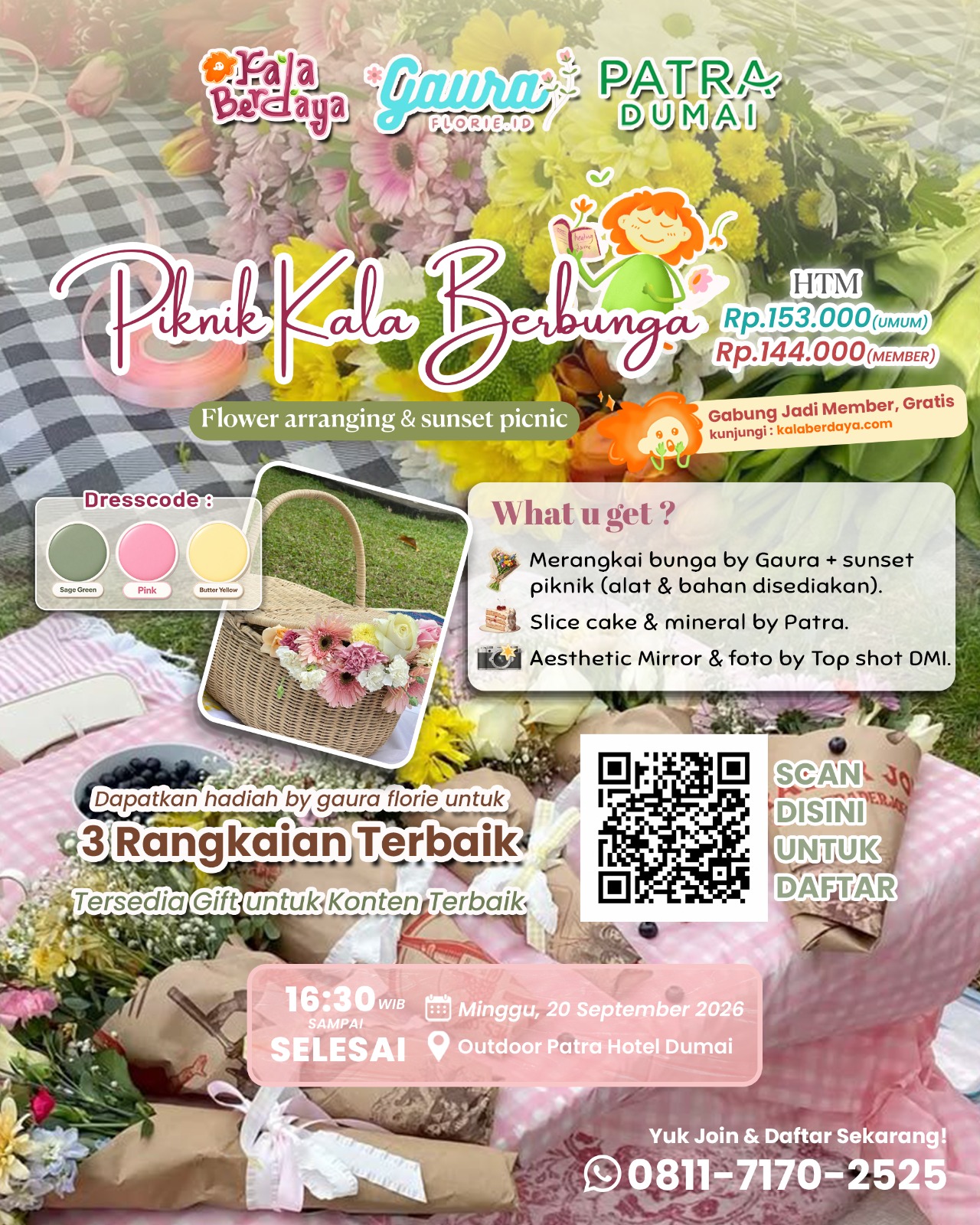 Poster Piknik Kala Berbunga