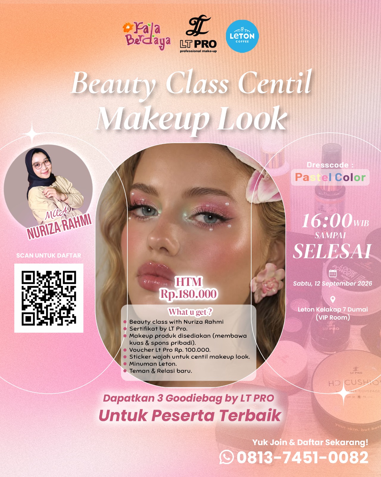 Poster Beauty Class Centil Makeup Look